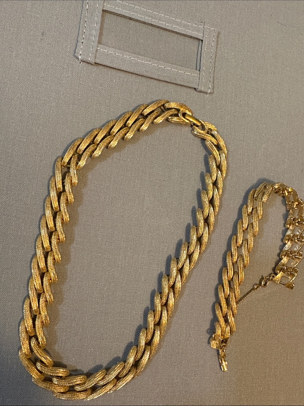 Gold-Tone Monet Chain Necklace and Bracelet Set - Women's Fashion Jewelry